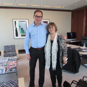Ann with David Carey, President and CEO of Hearst Magazines